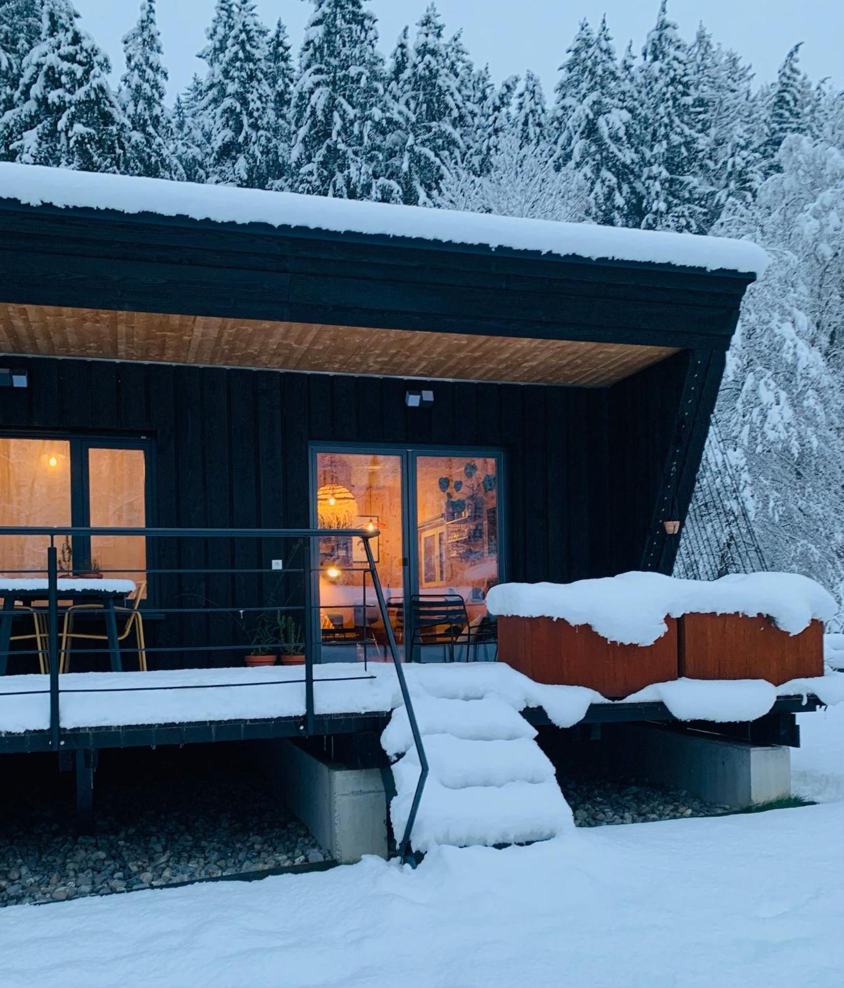 Hjem - Tiny Homes Direkt Am Wald Zwischen Allgaeu & Bodensee Bergatreute Eksteriør bilde